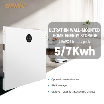 Thin Wall Mounted Powerwall Lifepo4 Battery 48v 138ah  Ip65 Waterproof