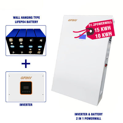 5000W 10000W 15000W 48v Lifepo4 Solar Battery All In One Solar Battery Residential
