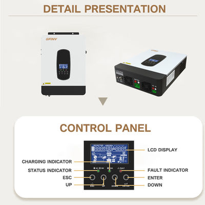 IP65 6kw-15kw Hybrid Solar Inverters for Industrial 600*400*200mm