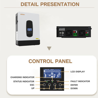 Single / Three Phase 8kw Hybrid Solar Inverters AC220V/380V Output Voltage
