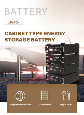 Customization 100Ah Deep Cycle Rackmount Lifepo4 Battery 5 Years Warranty