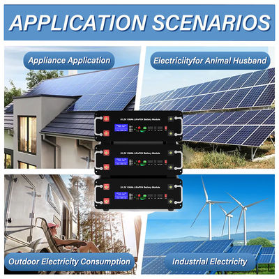 51.2V/48V 100Ah Lifepo4 Battery Rack Mount Home Solar Battery