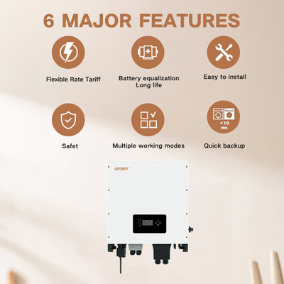 50Hz/60Hz Hybrid Solar Inverters Grid Tied Hybrid Inverter For Home Appliance
