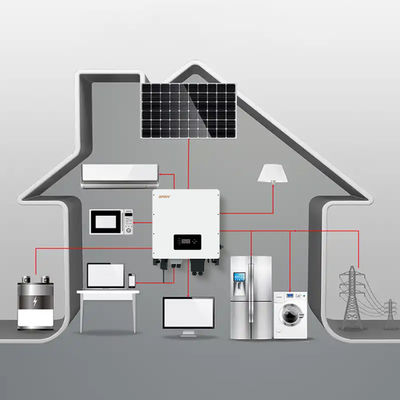 8kW 9kw Pure Sine Wave Hybrid Inverter 110A Max Input For Home Equipment