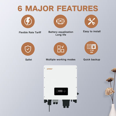 58V 110A Hybrid Solar Inverters 3kW-10kW For Home And Commercial Use