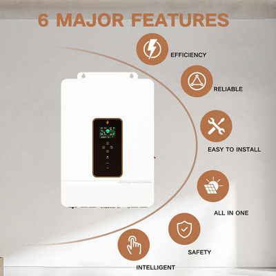 AC220V/380V 8000W Home Solar System Inverter Dual Mppt Hybrid Inverter