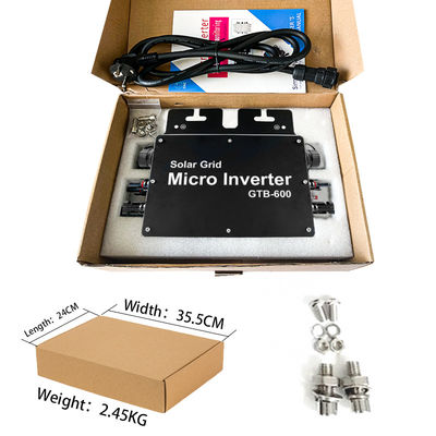 IP65 Waterproof Grade On Grid Solar Micro Inverter Short Circuit Protection