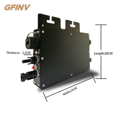 IP65 Waterproof Grade On Grid Solar Micro Inverter Short Circuit Protection