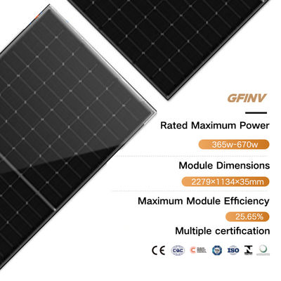 TUV Monocrystalline Silicon Pv Panels Ground Mounted Pv Array Anti PID Performance
