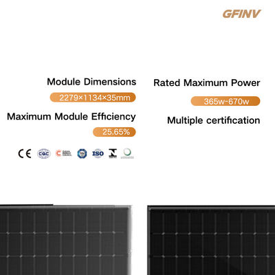 120 Cells 350W 480W 585W 1000w Solar Panel Residential Solar Panels 182X182mm