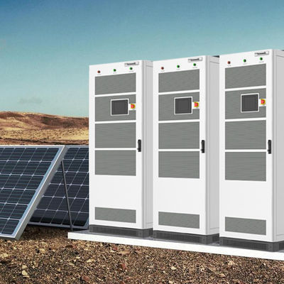 LiFePO4 Commercial Energy Storage Batteries Cluster With Mono / Poly Solar Panel