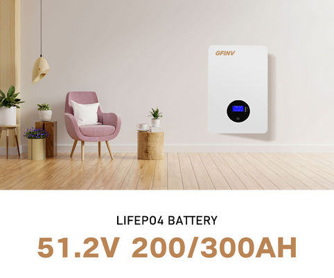 100A Wall Mounted Inverter Battery Lifepo4 Home Battery Parallel Support